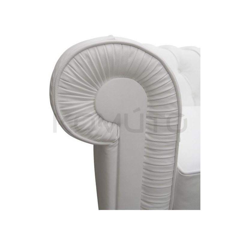 Sofa Chesterfield w skórze Canon 2 osobowa | Komuto.pl