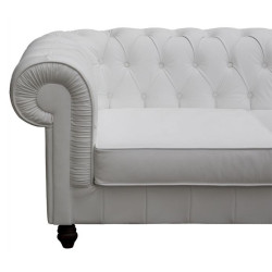 Sofa Chesterfield w skórze Canon 2 osobowa | Komuto.pl