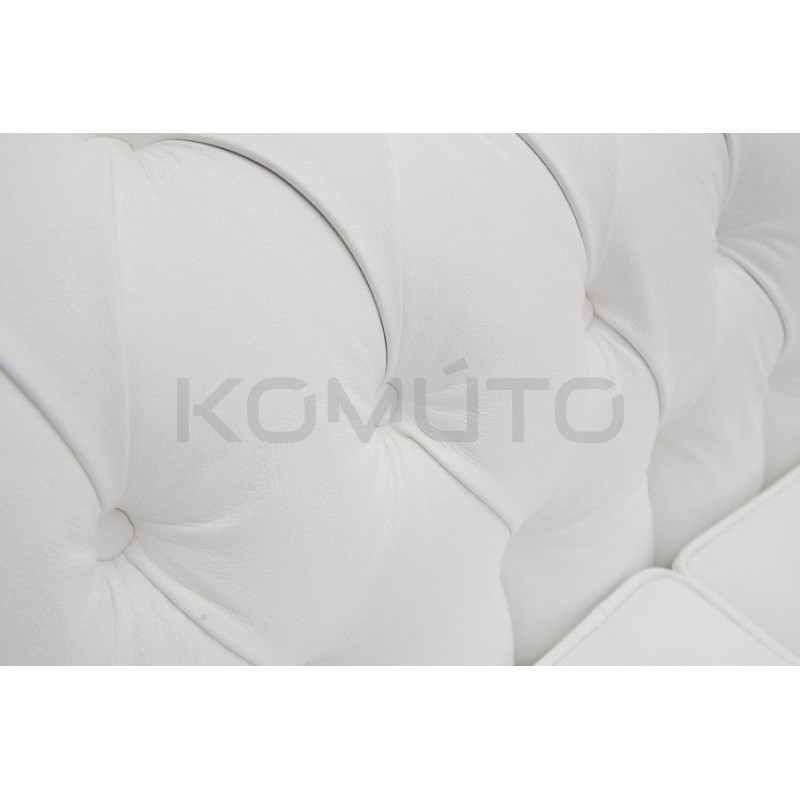 Sofa Chesterfield w skórze Canon 2 osobowa | Komuto.pl