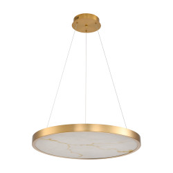 Lampa wisząca ALCHEMY LED złota alabaster 60