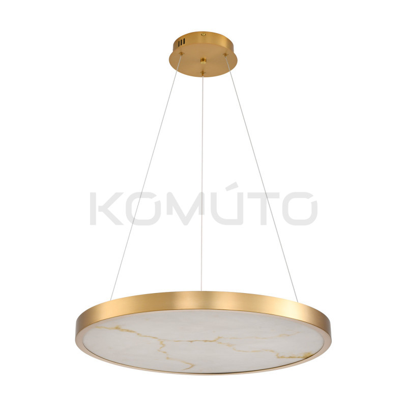 Lampa Alchemy - Alabaster i Złoto | Eleganckie Oświetlenie LED