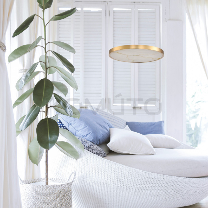 Lampa Alchemy - Alabaster i Złoto | Eleganckie Oświetlenie LED Lampa Alchemy - Alabaster i Złoto | Eleganckie Oświetlenie LED