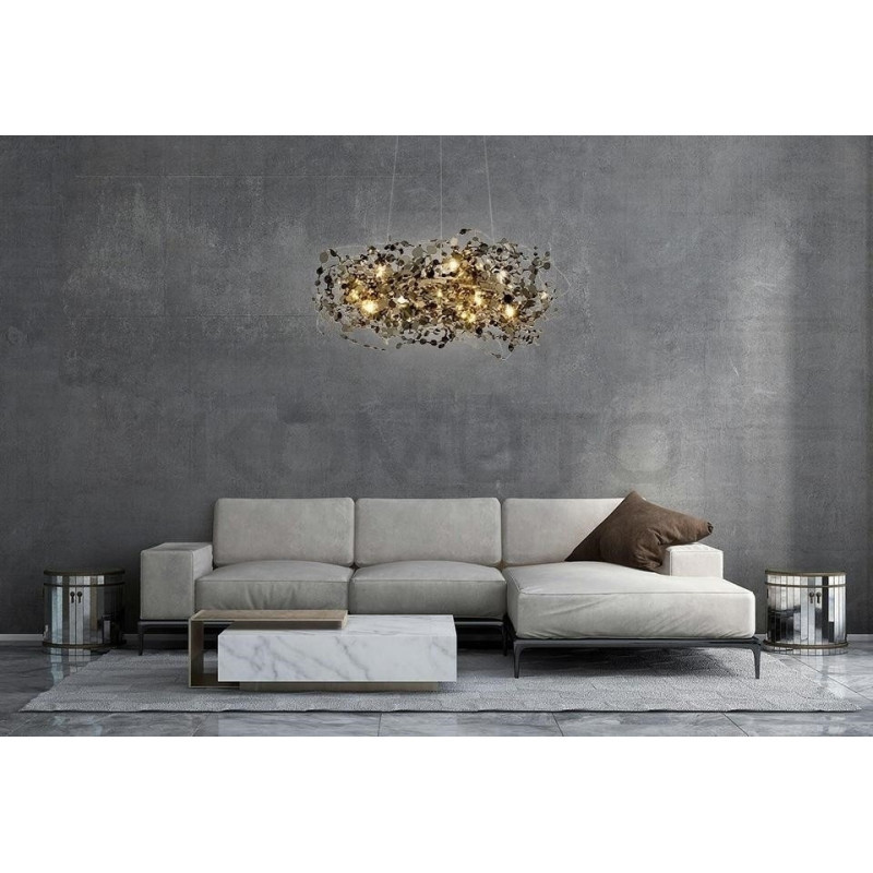 Lampa wisząca glamour MONETE 80 chrom nowoczesna Lampa wisząca glamour MONETE 80 chrom nowoczesna