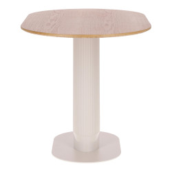 Stół Gativel Fornir Dębowy/Biały – Nowoczesny stół na 5-6 os Stół Gativel Fornir Dębowy/Biały – Nowoczesny stół na 5-6 os