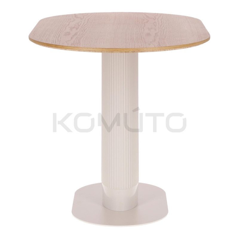 Stół Gativel Fornir Dębowy/Biały – Nowoczesny stół na 5-6 os Stół Gativel Fornir Dębowy/Biały – Nowoczesny stół na 5-6 os