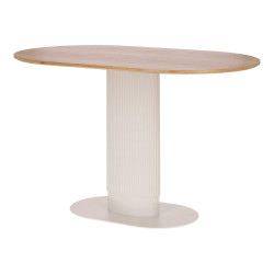 Stół Gativel Fornir Dębowy/Biały – Nowoczesny stół na 5-6 os Stół Gativel Fornir Dębowy/Biały – Nowoczesny stół na 5-6 os