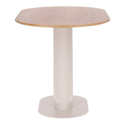 Stół Gativel Fornir Dębowy/Biały – Nowoczesny stół na 5-6 os Stół Gativel Fornir Dębowy/Biały – Nowoczesny stół na 5-6 os