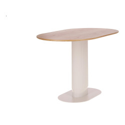 Stół Gativel Fornir Dębowy/Biały – Nowoczesny stół na 5-6 os Stół Gativel Fornir Dębowy/Biały – Nowoczesny stół na 5-6 os