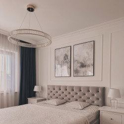 Lampa wisząca glamour LIBERTY 80 złota nowoczesny żyrandol Lampa wisząca glamour LIBERTY 80 złota nowoczesny żyrandol