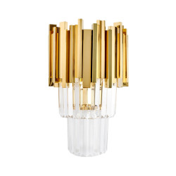 Kinkiet złoty kryształowy glamour Imperial Wall Gold