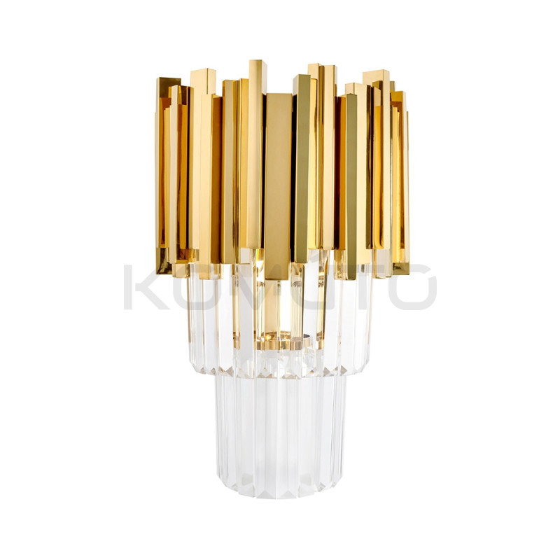 Kinkiet złoty kryształowy glamour Imperial Wall Gold | Komuto.pl