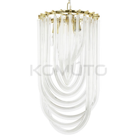 Lampa wisząca złota glamour Murano L | Komuto.pl