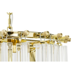 Lampa wisząca złota glamour Murano L | Komuto.pl Lampa wisząca złota glamour Murano L | Komuto.pl