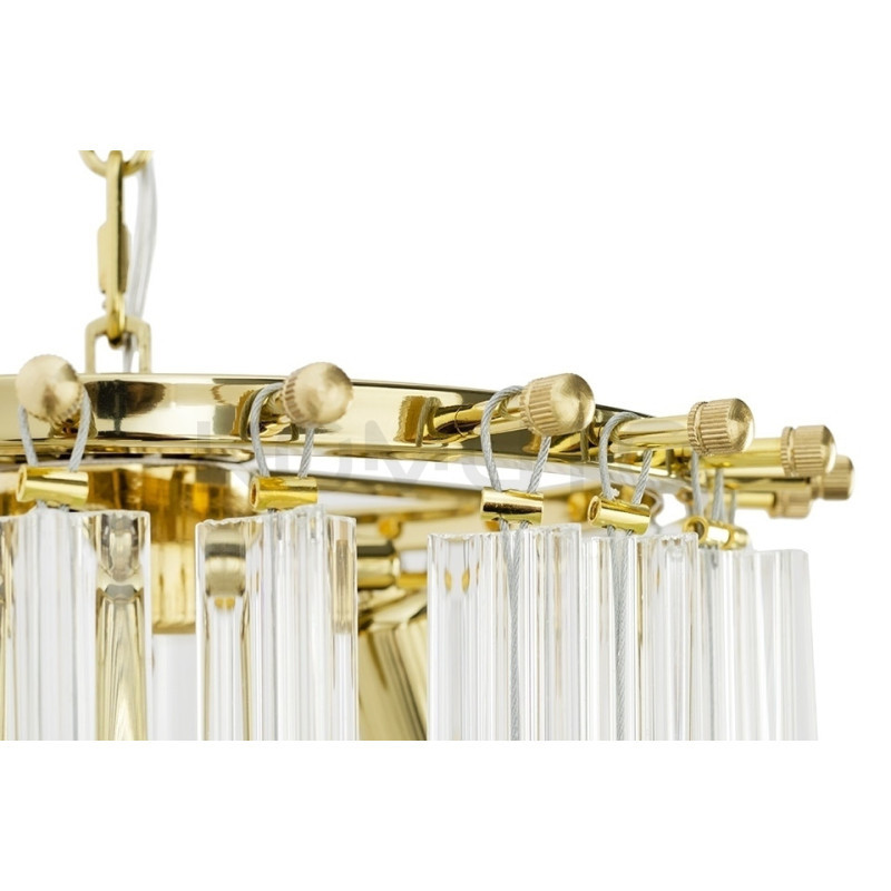 Lampa wisząca złota glamour Murano L | Komuto.pl Lampa wisząca złota glamour Murano L | Komuto.pl