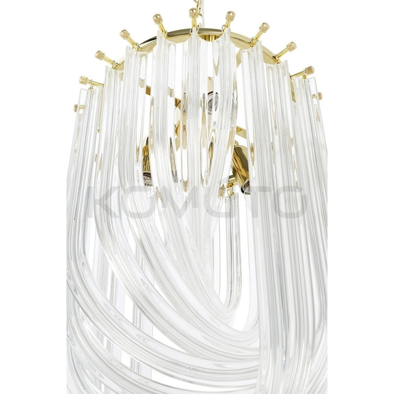 Lampa wisząca złota glamour Murano L | Komuto.pl Lampa wisząca złota glamour Murano L | Komuto.pl
