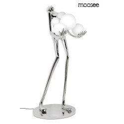 Lampa stojąca Człowiek Human srebrna