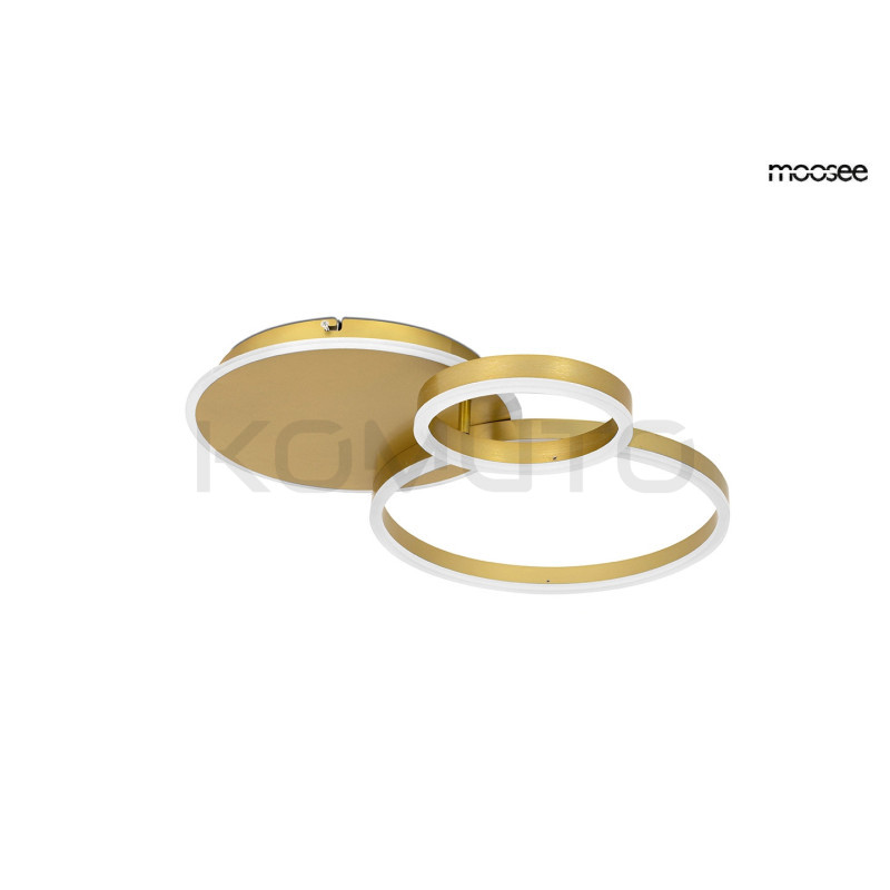 Lampa sufitowa RINGS 3 złota – Artystyczna Lampa LED |Komuto