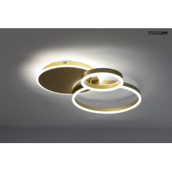 Lampa sufitowa RINGS 3 złota – Artystyczna Lampa LED |Komuto