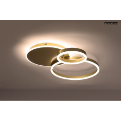 Lampa sufitowa RINGS 3 złota – Artystyczna Lampa LED |Komuto