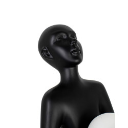 Lampa stołowa HUMAN czarna – rzeźba i światło w jednym 