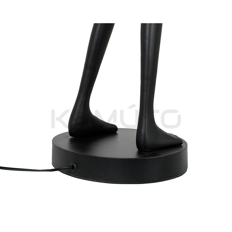 Lampa stołowa HUMAN czarna – rzeźba i światło w jednym 