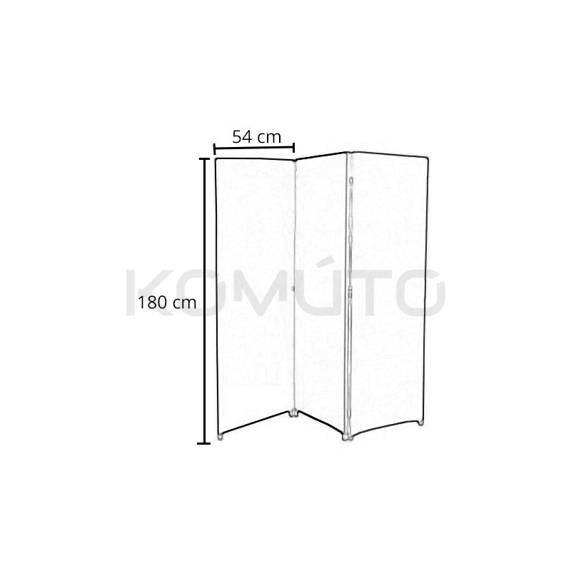 Parawan pokojowy Home biały, ecru, szary, brązowy, beżowy