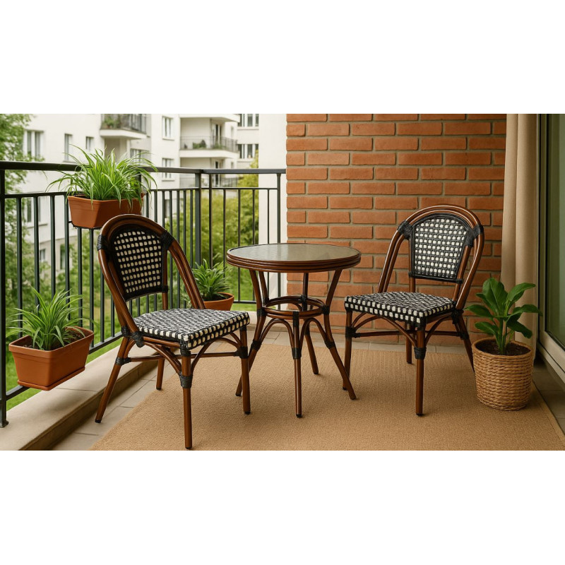 Stół okrągły Caffe Paris 60 kawiarniany na taras do ogrodu Stół okrągły Caffe Paris 60 kawiarniany na taras do ogrodu