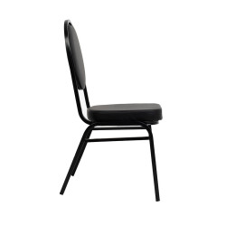 Krzesło HEBE czarne –  Krzesło bankietowe tapicerowane