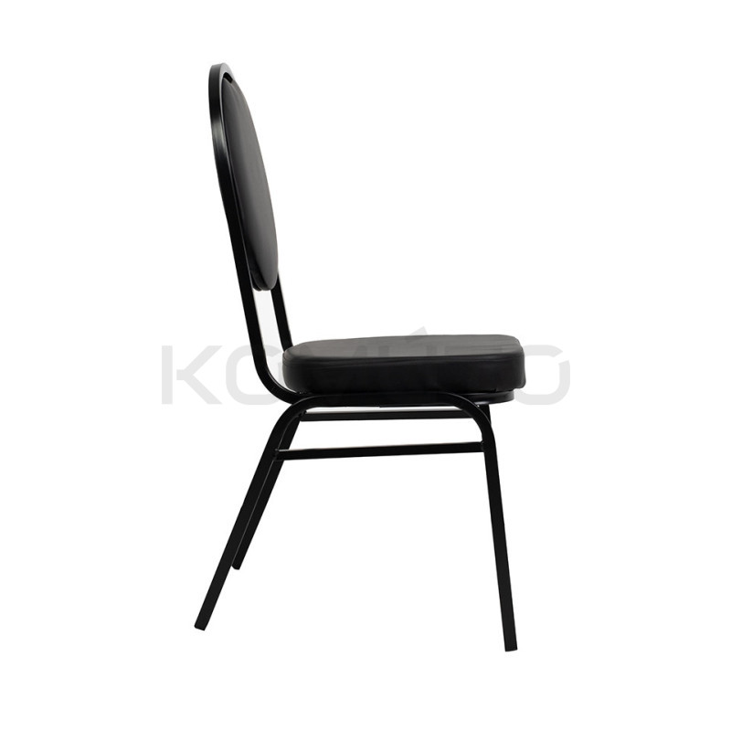 Krzesło HEBE czarne –  Krzesło bankietowe tapicerowane
