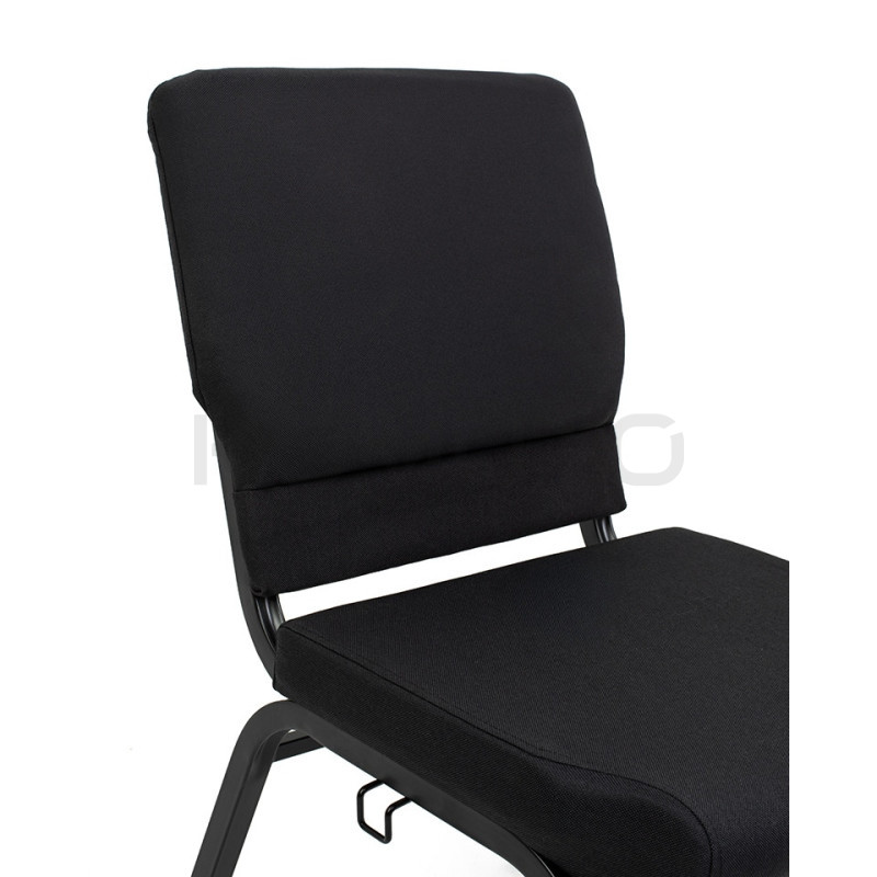 Krzesło konferencyjne SAMOS czarne – wygodne i solidne