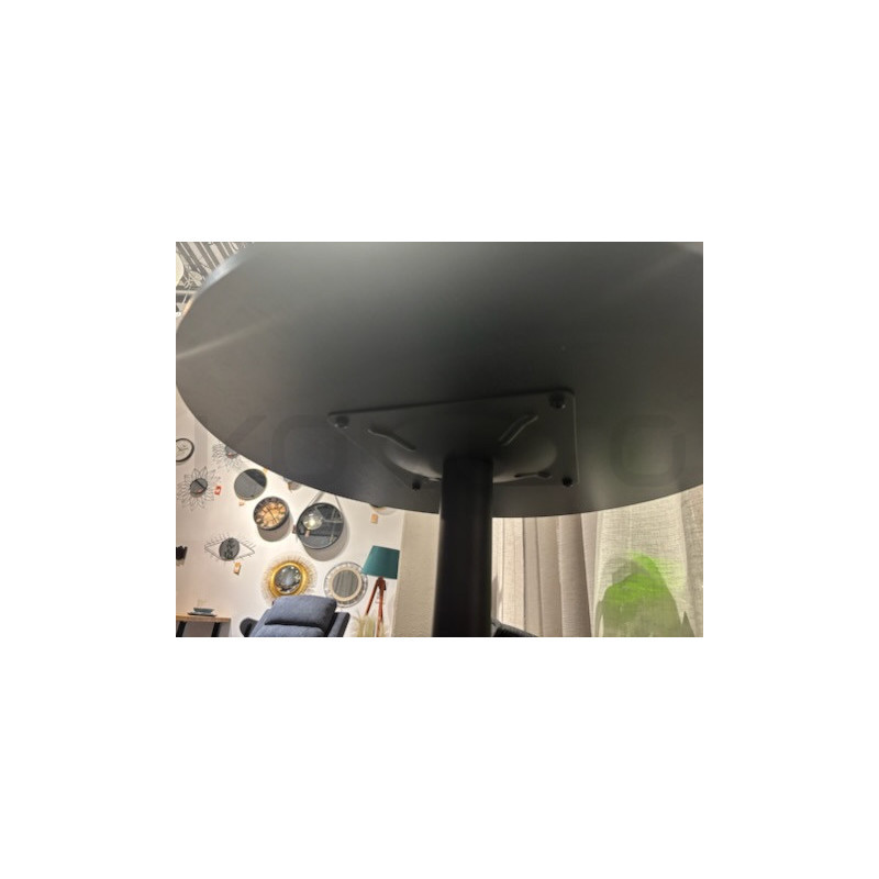 Wysoki stolik barowy Tulp okrągły 60 czarny blat i podstawa Wysoki stolik barowy Tulp okrągły 60 czarny blat i podstawa