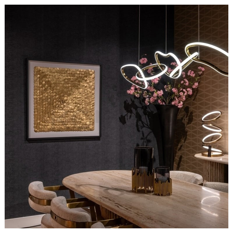 Lampa wisząca glamour złota JAZZ 5 | Komuto.pl