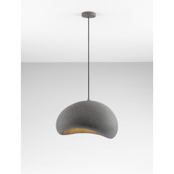 Wabi 50 szara – designerska lampa do salonu lub sypialni