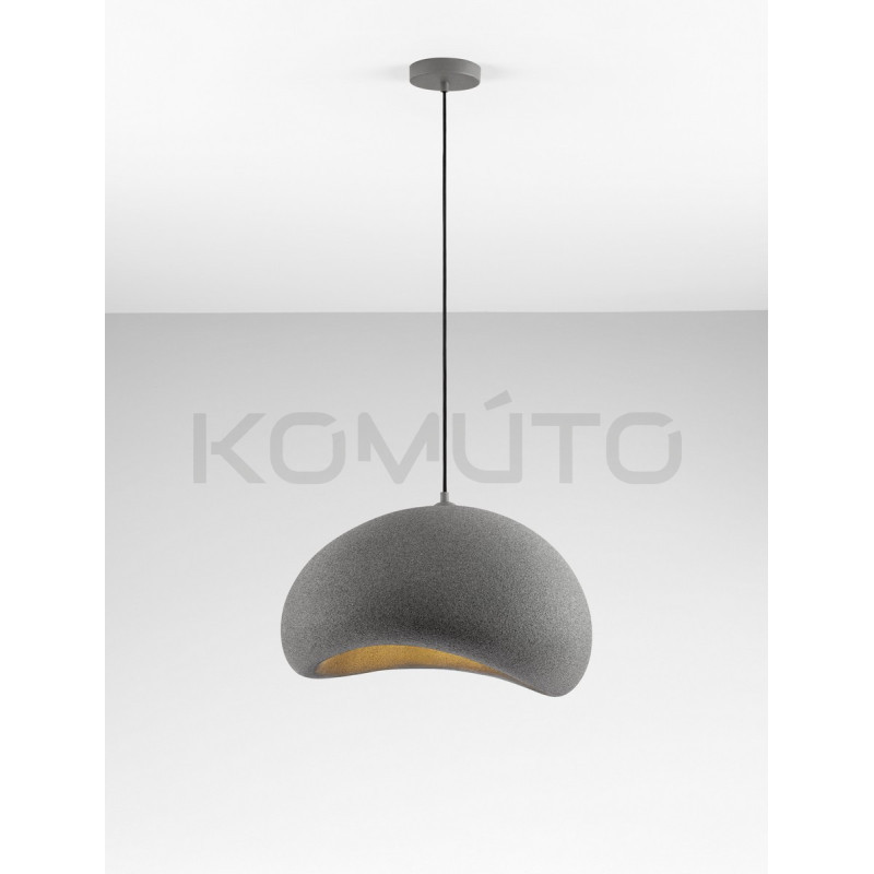 Wabi 50 szara – designerska lampa do salonu lub sypialni