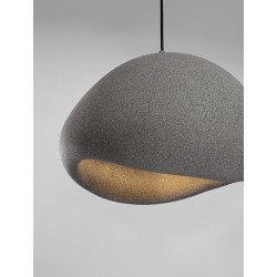 Wabi 50 szara – designerska lampa do salonu lub sypialni