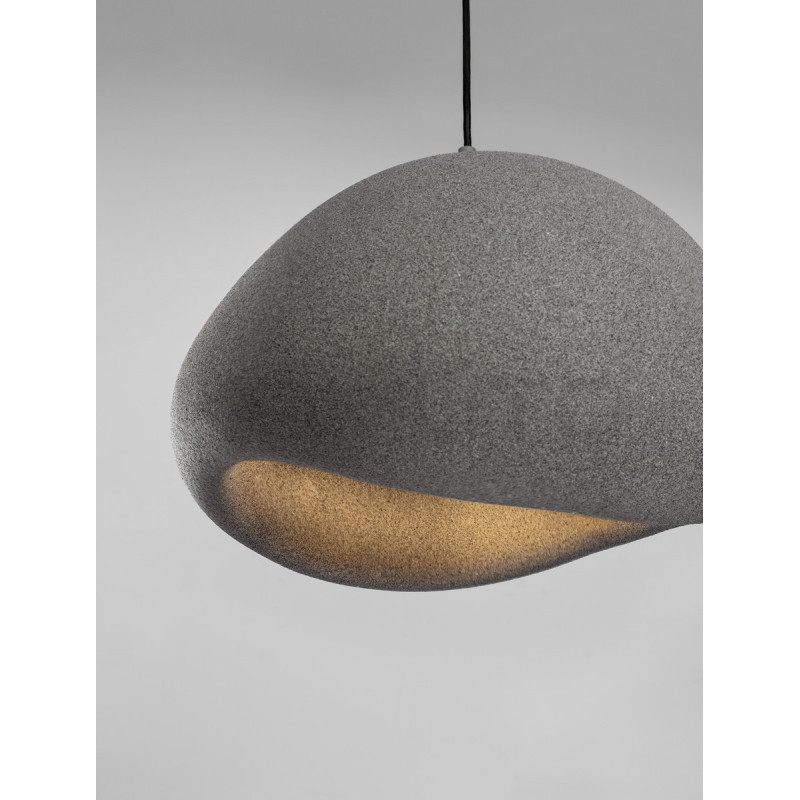 Wabi 50 szara – designerska lampa do salonu lub sypialni