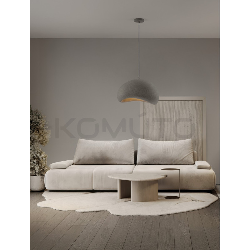 Wabi 50 szara – designerska lampa do salonu lub sypialni