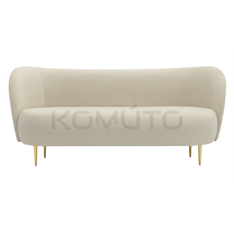 Sofa glamour nowoczesna na wysokich nóżkach Aldo 3 os.