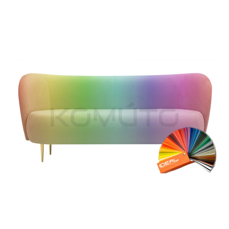 Sofa glamour nowoczesna na wysokich nóżkach Aldo 3 os. Sofa glamour nowoczesna na wysokich nóżkach Aldo 3 os.