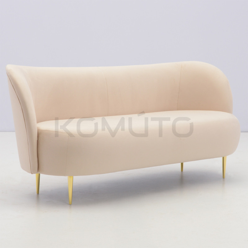 Sofa glamour nowoczesna na wysokich nóżkach Aldo 3 os. Sofa glamour nowoczesna na wysokich nóżkach Aldo 3 os.