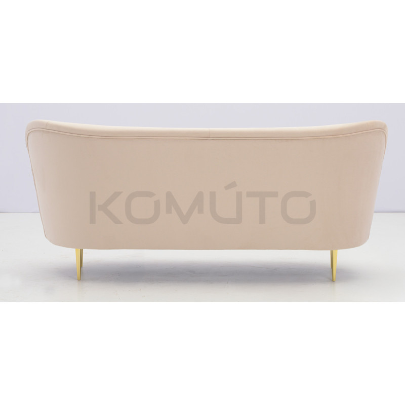 Sofa glamour nowoczesna na wysokich nóżkach Aldo 3 os. Sofa glamour nowoczesna na wysokich nóżkach Aldo 3 os.