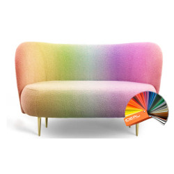 Sofa Boucle Aldo 2 osobowa tapicerowana tkaniną Bouclé Sofa Boucle Aldo 2 osobowa tapicerowana tkaniną Bouclé