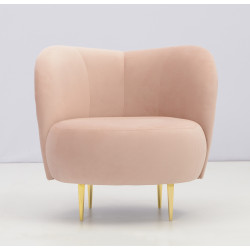 Fotel glamour Aldo złote nogi | Komuto.pl