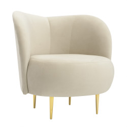 Fotel glamour Aldo złote nogi | Komuto.pl