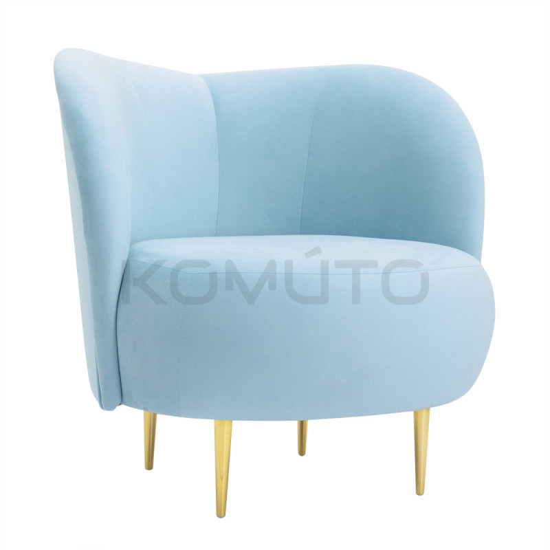 Fotel glamour Aldo złote nogi | Komuto.pl