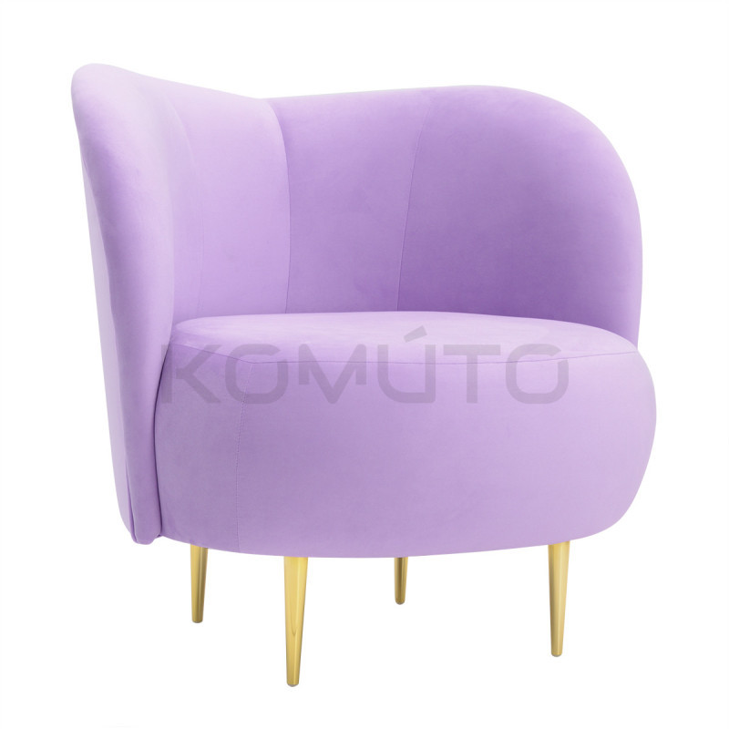 Fotel glamour Aldo złote nogi | Komuto.pl