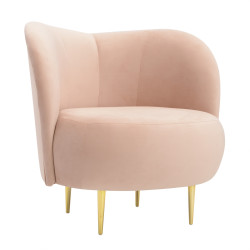 Fotel glamour Aldo złote nogi | Komuto.pl