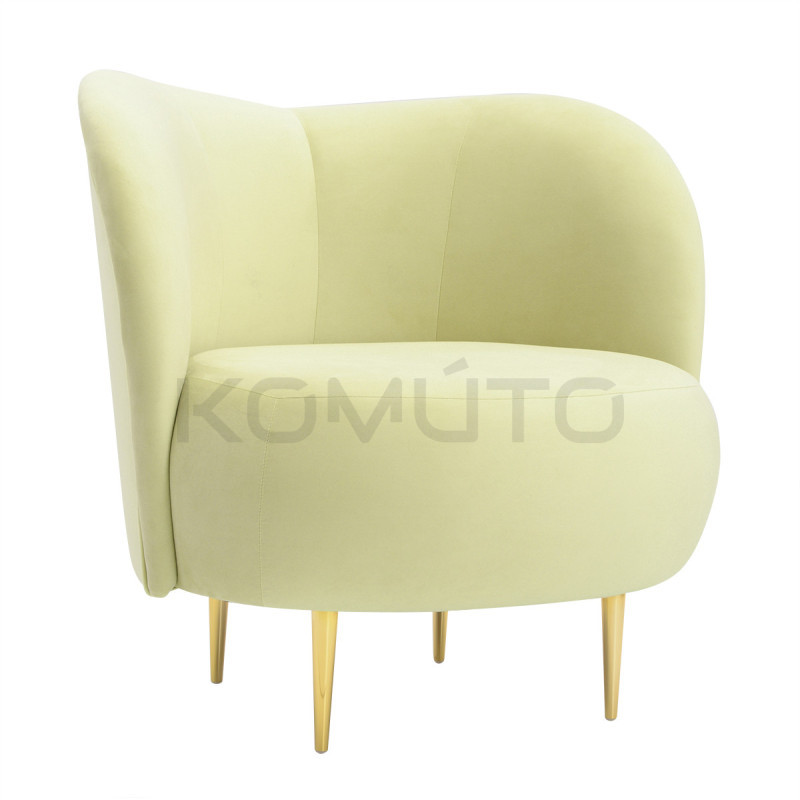 Fotel glamour Aldo złote nogi | Komuto.pl