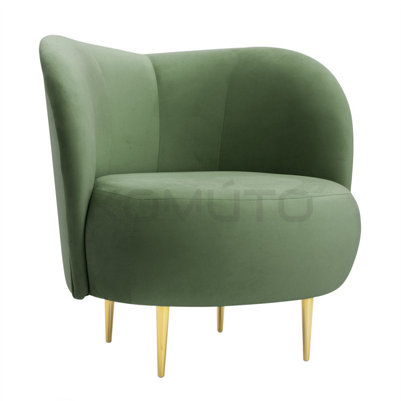 Fotel glamour Aldo złote nogi | Komuto.pl