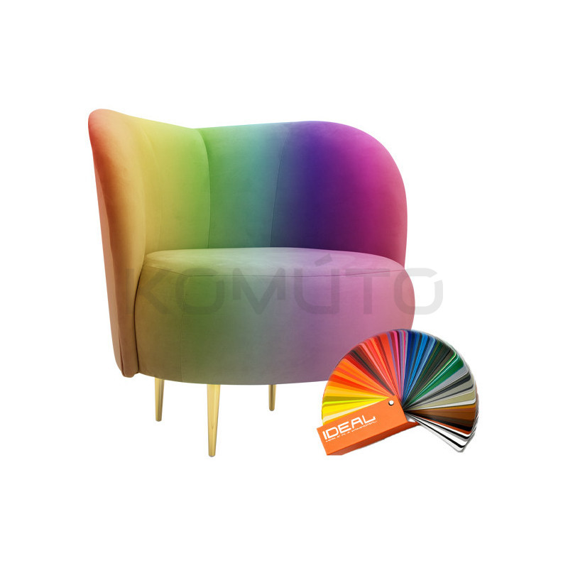 Fotel glamour Aldo złote nogi | Komuto.pl